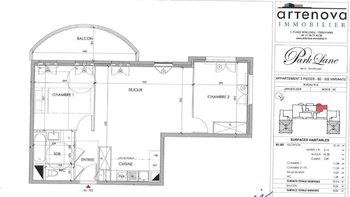 3 Room Flat In Parklane - 1,5Km Disney Serris Esterno foto